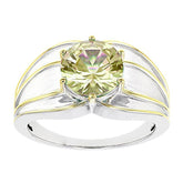 Men's Ring Settings Ring Mounting 14K White Gold Semi Mount Ring Setting for Round RD 10x10mm Male - Syzjewelry